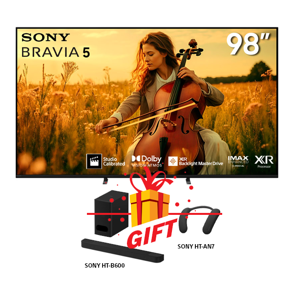 Sony Bravia 5 98” Class Mini LED 4K HDR Google TV (2025), K-98XR50