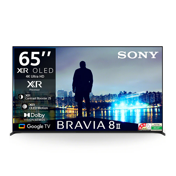 Sony Bravia 8 II 65” Class QD-OLED 4K HDR Google TV (2025), K-65XR80M2